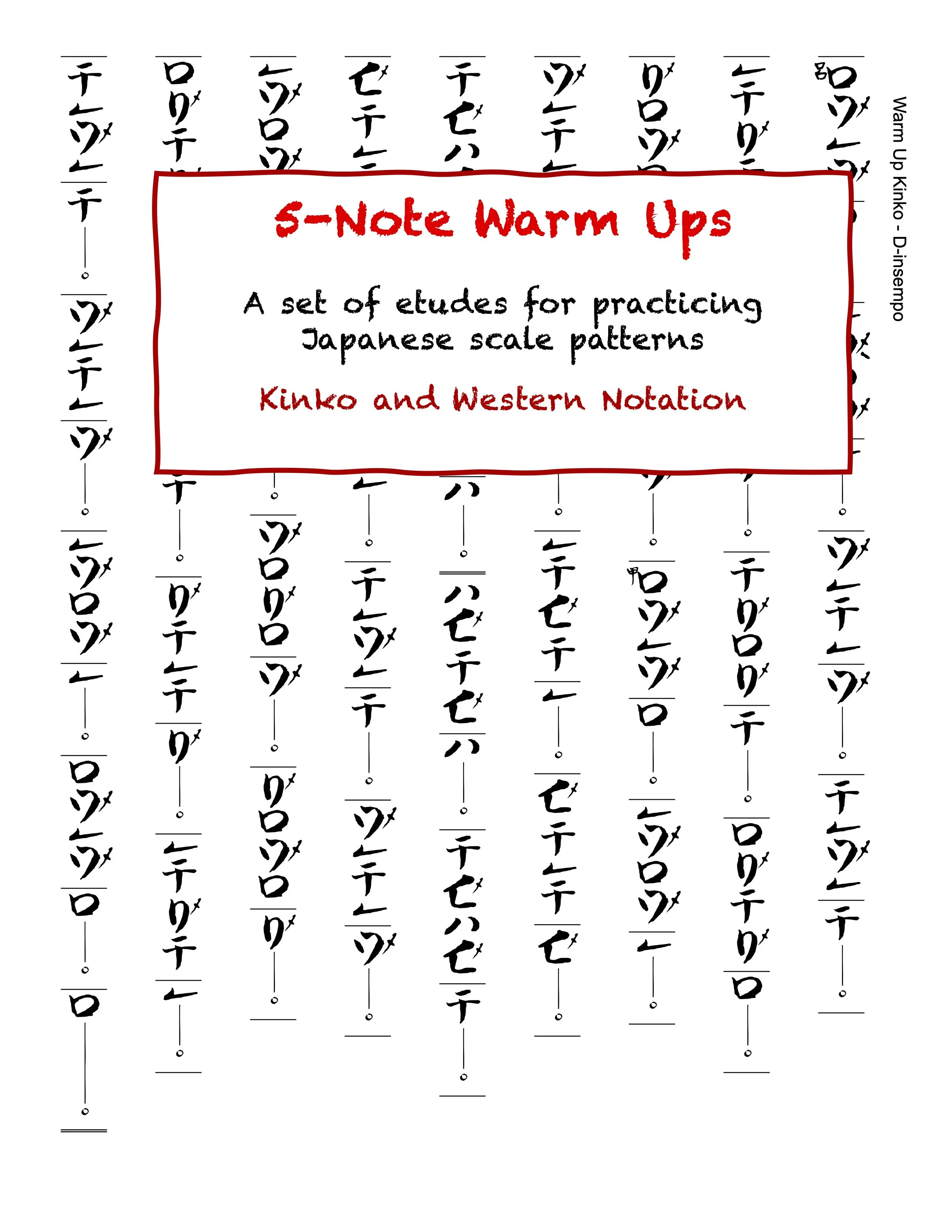 Original Shakuhachi Sheet Music — James Nyoraku Schlefer